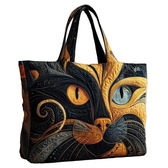 Quilted Vintage Handbag Women Tote Bag Shoulder Bag Machine Washable Floral Purse for Commuting Travel Grocery Shopping Beach