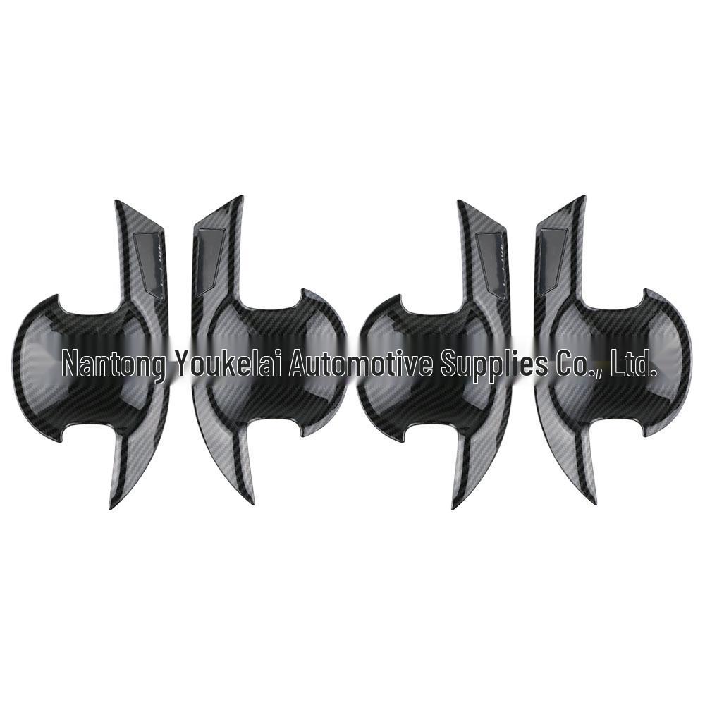 Toyota Veloz/AVANZA Door Bowl Sticker—Carbon Fiber, Fits 22 Models, L/R Drive