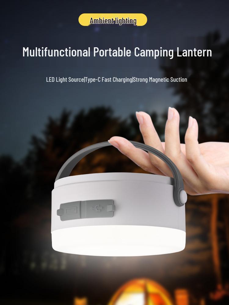 Portable Camping Tent Light with Strong Illumination, Long Battery Life, and Emergency Hanging Feature