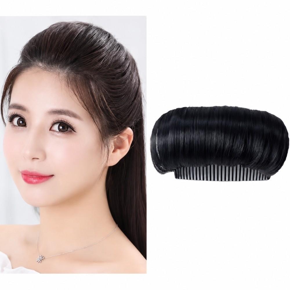 Black Invisible Wig Cushion Clip Volumizing Hair Insert New Hairpiece Hair Accessories