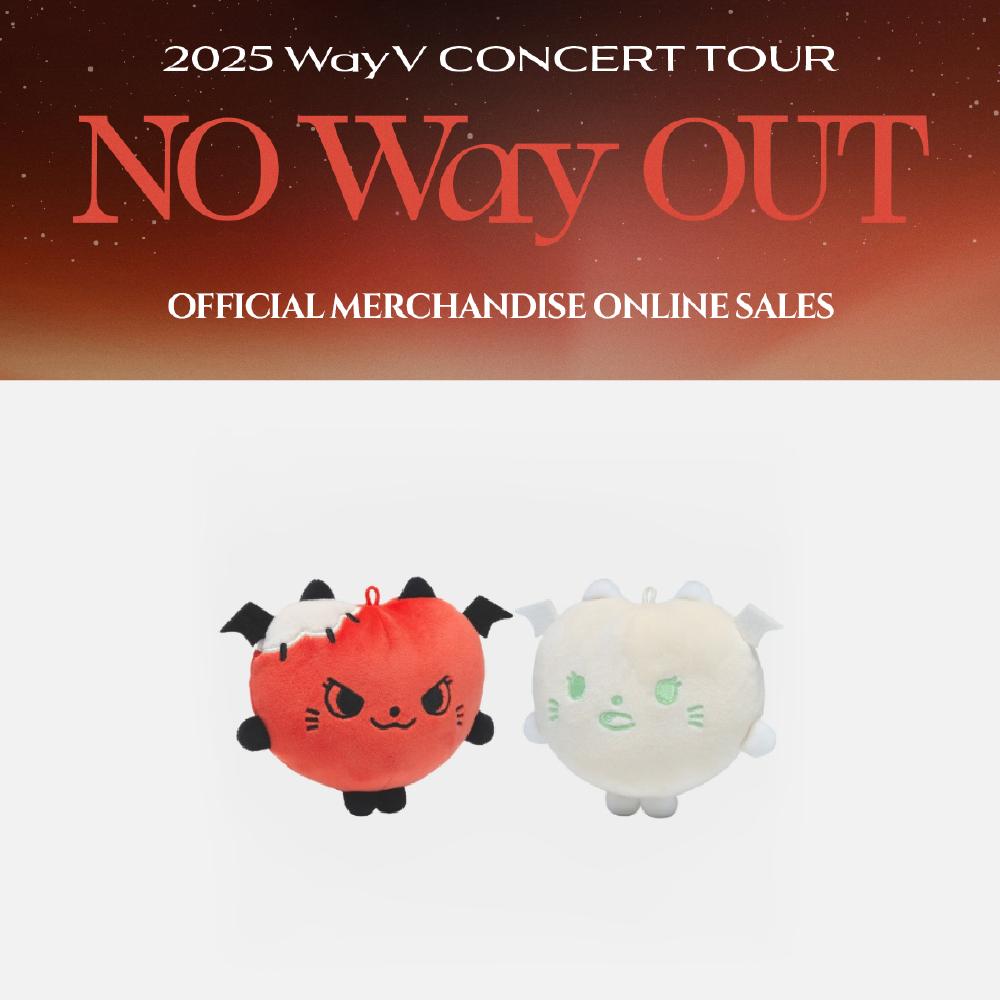 Pre-order 2025 WayV Concert Tour NO Way OUT Reversible Doll Key Ring