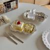 Embossed Design Vintage Embossed Tray European Style Jewelry Decoration Plate  Cosmetics Storage