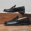 Men's Hand Stitched Leather Slip on Shoes Business Formal Loafers Wedding Party Driving Footwear Leisure Official Casual Flats