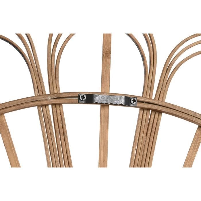 Décoration Murale - Carré - Bambou - Bois MDF - 70 X 1,5 Cm