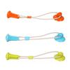 Dog Teething Toy with Treat Dispenser Suction Cup TPR Chew Ball Interactive Boredom Relief Dental Health Self-Play Pet Toy for Anxiety Energy Burn