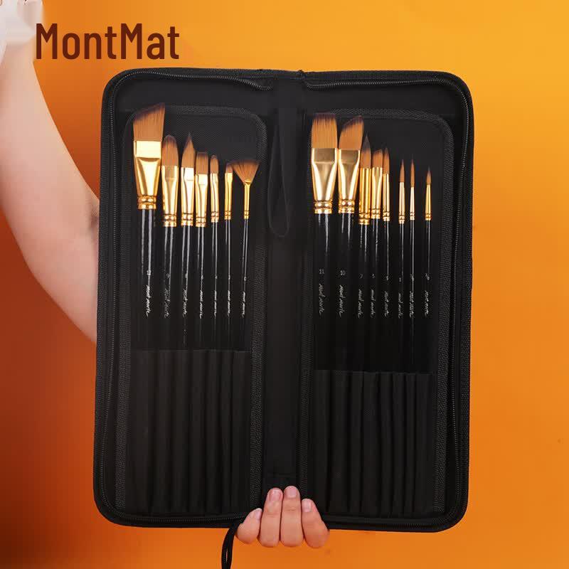 Mont Marte 15-Piece Professional Art Paintbrush Set