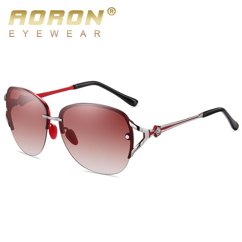 AORON Women Polarized Sunglasses Outdoor Fashion Gradient Color Glasses Classic Sports Fishing Driving UV400 Eyeglasses