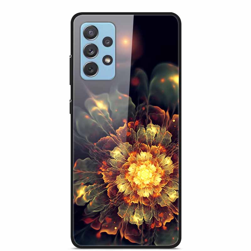 For Samsung A52 5G 4G Cases A52s 5G Tempered Glass Hard Back Cases For Samsung Galaxy A52 5G Phone Covers Funda A 52s 2022 A528B