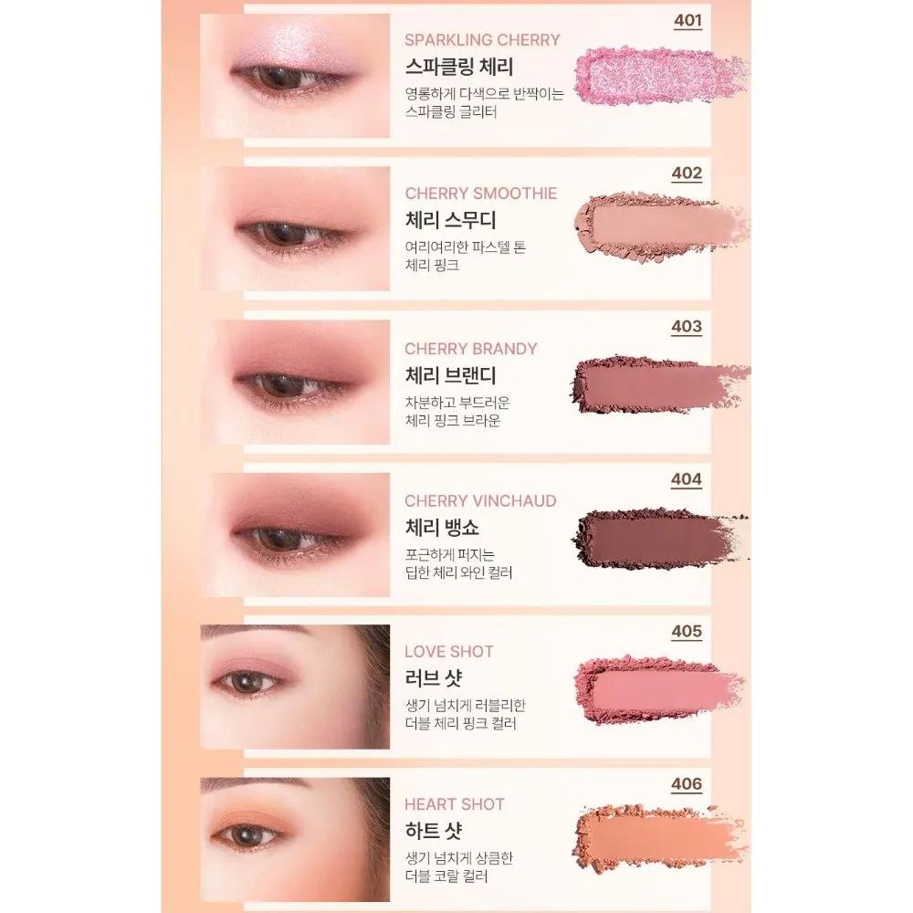 Cho Sung Ah My Magazine Lidschattenpalette Swatch 04 Sunset Crush