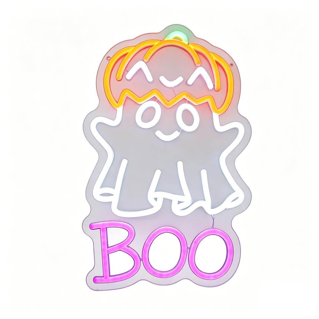 Halloween Neon Sign USB Powered Decorative Light for Party and Home Decor