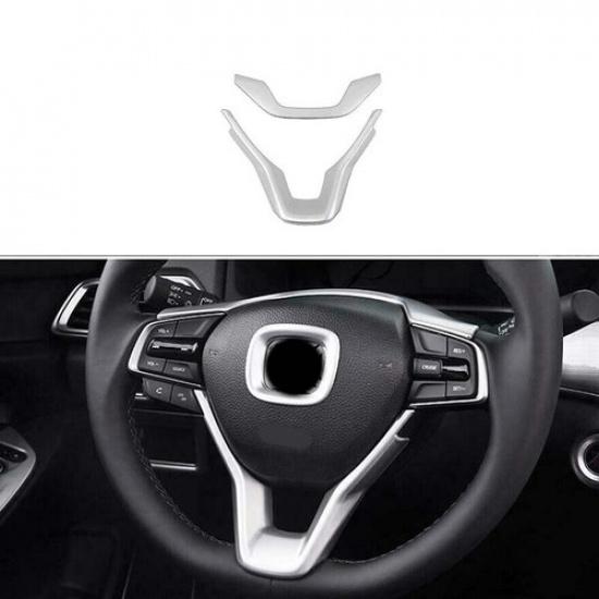 Strip Cover Trim ABS Silver Steering Wheel Fit For Honda Accord 10th 2018-2022