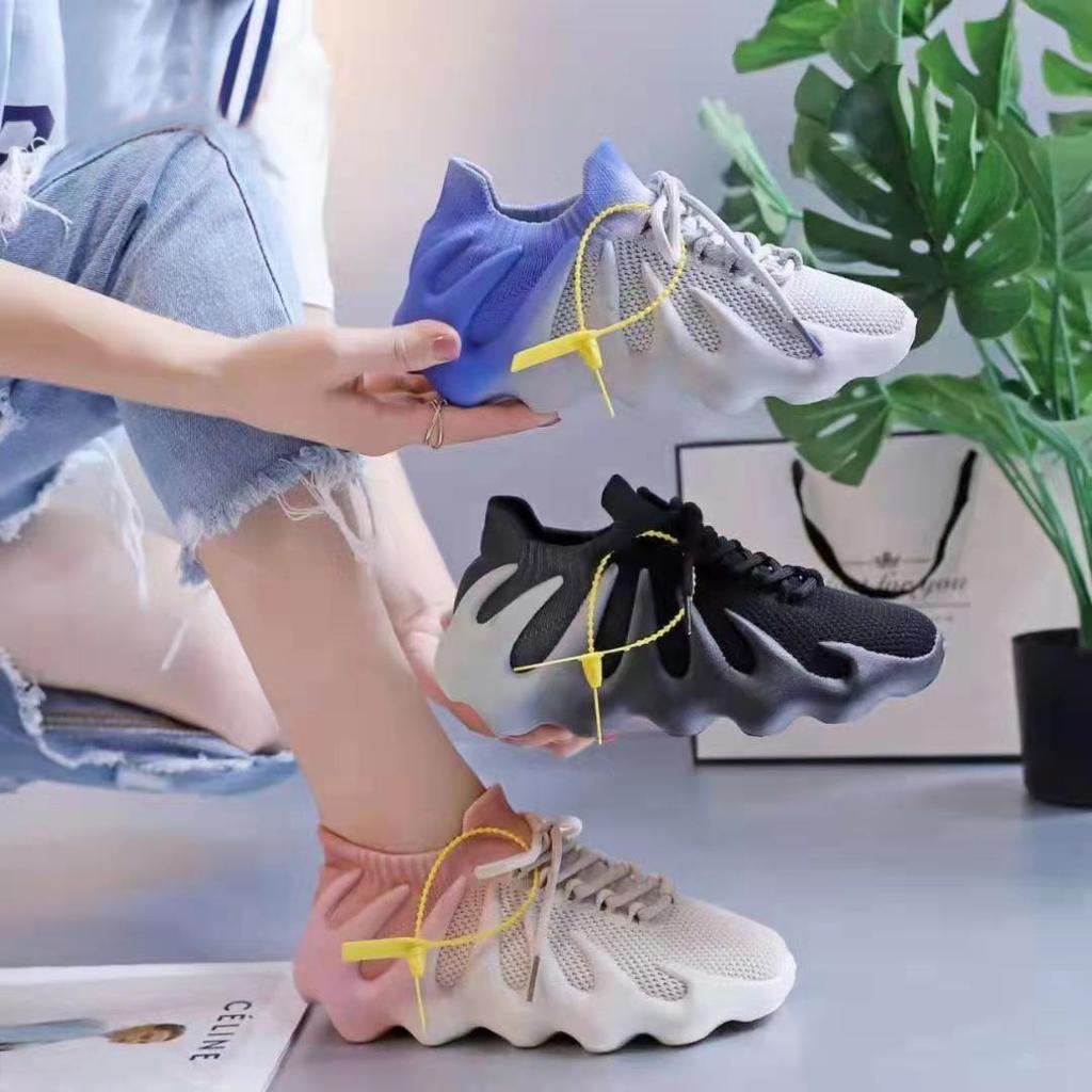 Chobotnicové tenisky pro ženy V létě Nové síťované barevně blokované prodyšné běžecké boty pro vulkanické kokosové boty pro ženy