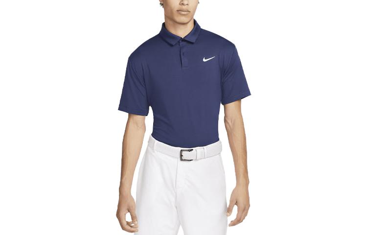 Мужская однотонная футболка-поло для гольфа Nike Dri-FIT Tour DR5298-410 XXL