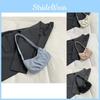Stylish And Trendy Nylon Crescent Shoulder Bag For Women In Black White Pink Blue