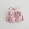 1 Pair Solid Color Kid Gloves Winter Warm Full Cover Glove Trendy Children's Gloves  For Boys Girls