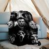 Halloween horror Theme Printed Blanket - Perfect for Couch, Bed, Travel & Outdoor Use | Machine Washable, Cozy & Durable.