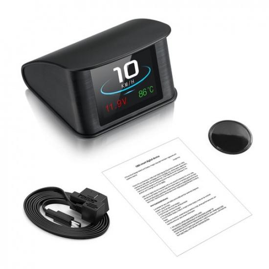 HUD Computer Car Digital OBD2 Display Temperature Gauge ECU Speedometer Coolant