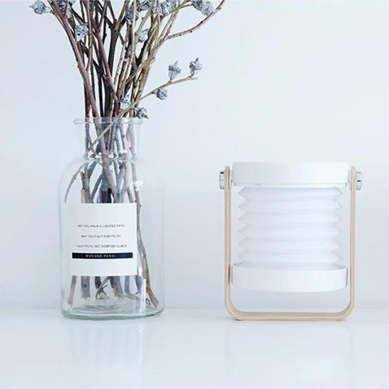 Portable LED Table Lamp Lantern Retractable Folding USB Charging Reading Eye Book Lamp Bedroom Bedside Decoration Night Light