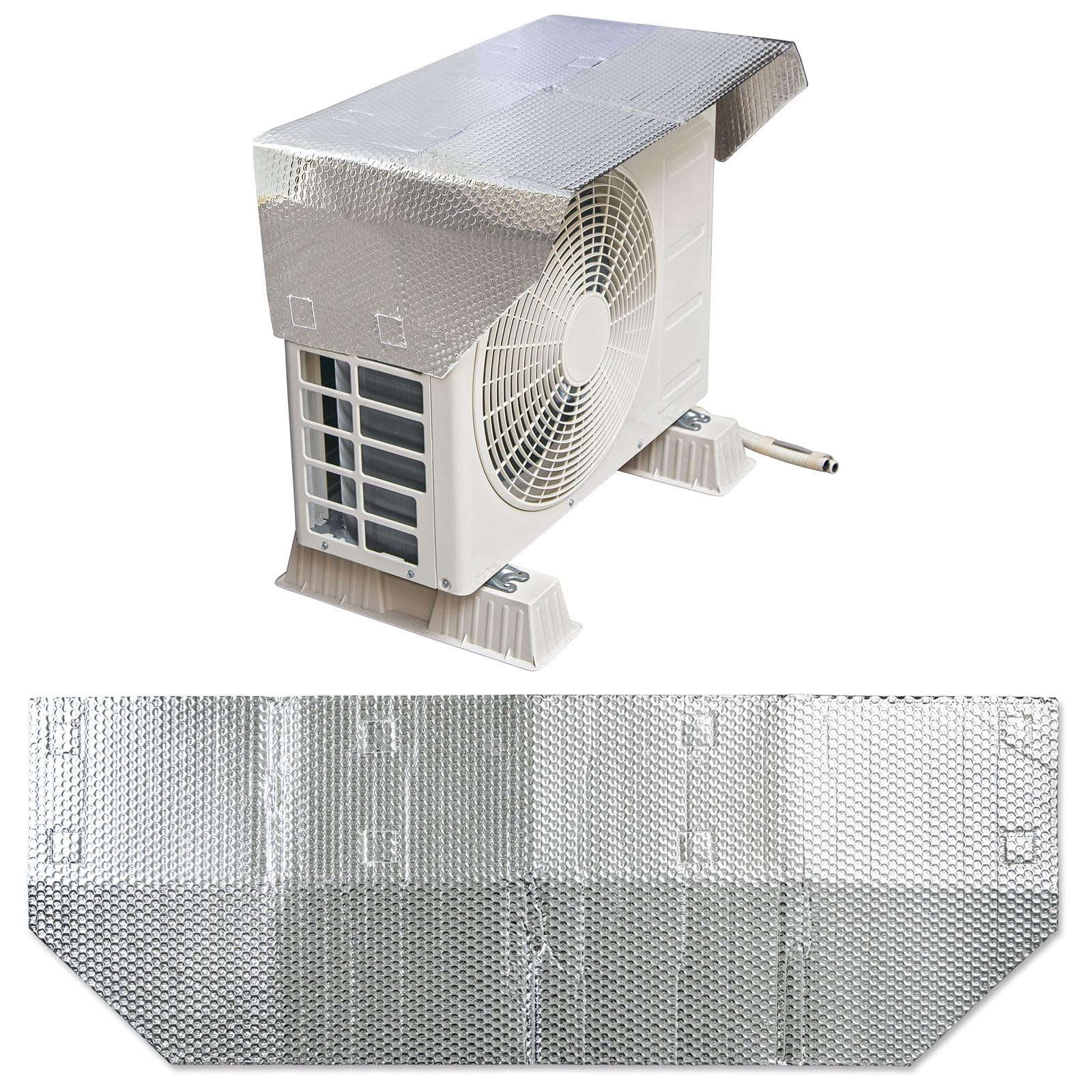 

Comolife Теплозащитный экран для наружного блока кондиционера Магнитный тепловой козырек от солнца для наружного блока кондиционера, Тип, Чехол, Экран,