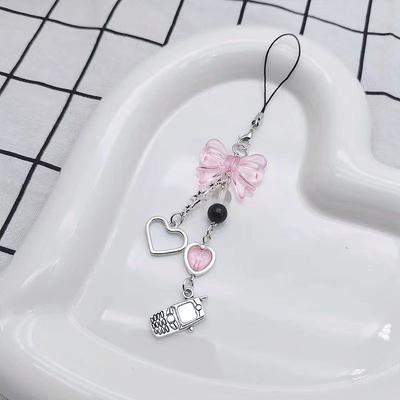 Cartoon Beaded Phone Chain Bag Charm