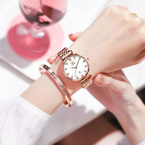 Women's Quartz Wristwatch, Cute, Stylish, Waterproof, Casual, Simple Dial, Double-Flip Design, Stainless Steel Band, Perfect Gift for Her, Mother's Da