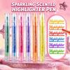 3 Stück Multifunktionale Glitzer-Highlighter Mit Duft Farbige Marker Langlebiger Marker Stift Geschenk