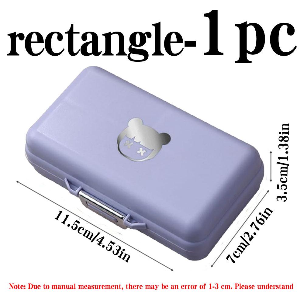 Portable Pill Box, Jewelry Sealed Storage Box, Weekly Pill Box, Pocket Pill Box Pill Dispenser Tablet Box, Suitable For Travel