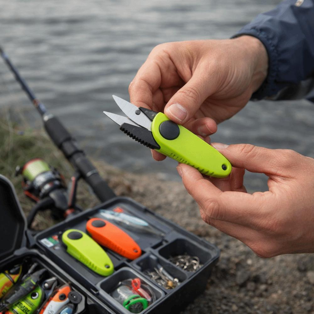 Foldable Design Fishing Line Cutter Stainless Steel Shrimp-Type Clipper Folding Scissors Pesca Use