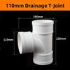 2",3",4" PVC-U 90 Degree Drain Tee Fitting Drain Pipe Joint  Pipeline Accessories