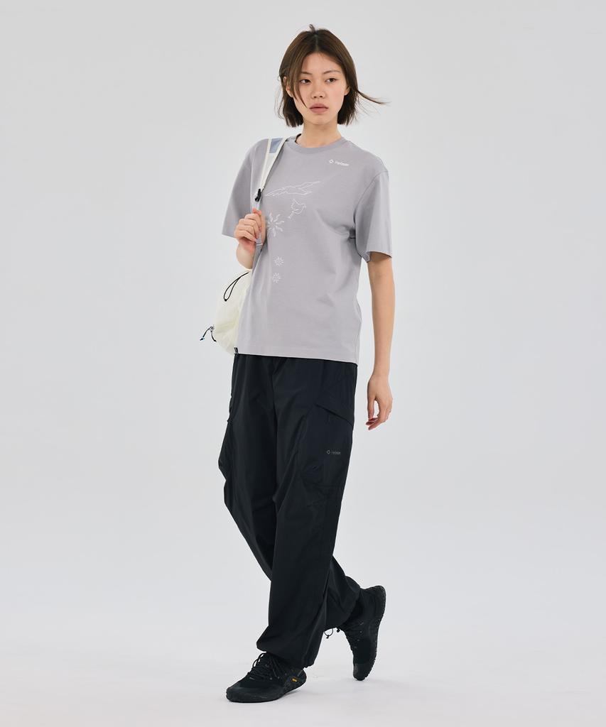 Hellinogseuweeo Splash Graphic T-Shirt_Light Gray