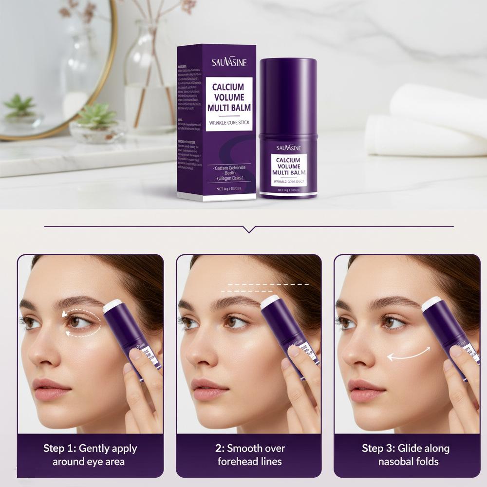 Cross-border Calcium Enriched Multi-Function Skin Cream 6g Collagen Moisturizer Long-Lasting Hydration Deep Nourishment Portable Travel Size