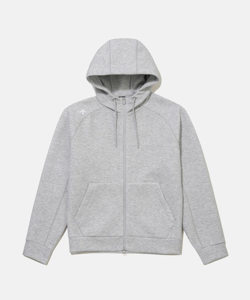 Descente Aerofleece Hooded Zip-Up Jacket Melange Grey Sr123Uft14