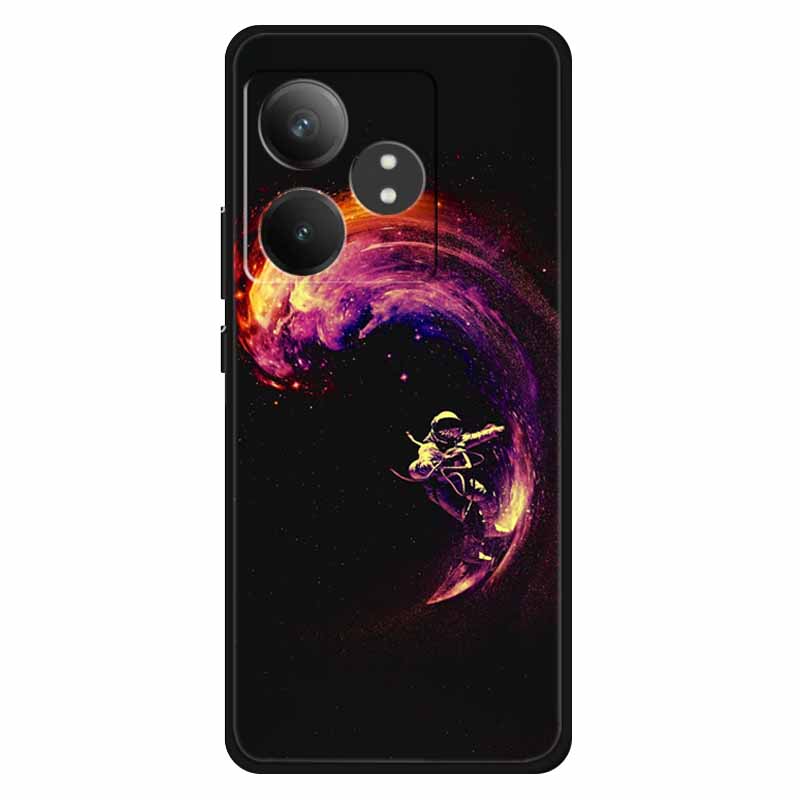 Funda For Realme GT 6T / GT 6 Cases Silicone Planet Painted TPU Soft Phone Back Cover For RMX3853 Protective Coque RMX3851  GT 6