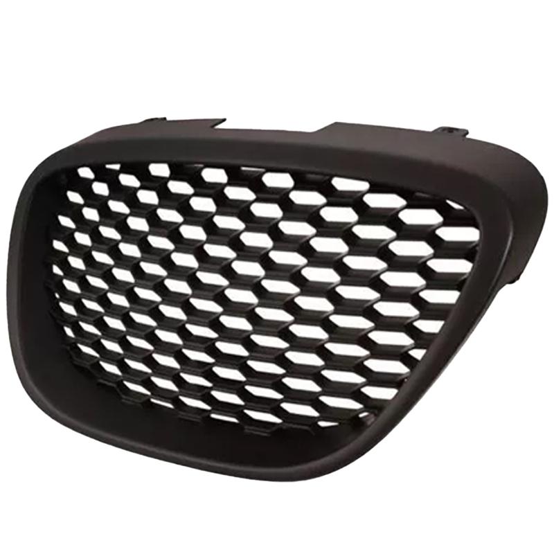 Black Mesh Debadged Grill Grille Mesh Badgeless Sport Racing Grill Compatible with Seat Leon MK2 1P 2006-2009