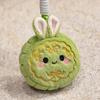 Cute Multi Cartoon Color Smiling Mooncake Plush Pendant Keychain For Bag Decor