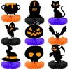 Halloween Honeycomb Table Centerpiece Decor Ghost Horror Theme Paper Desktop Decor For Party Desktop Layout Ornament Supplies..