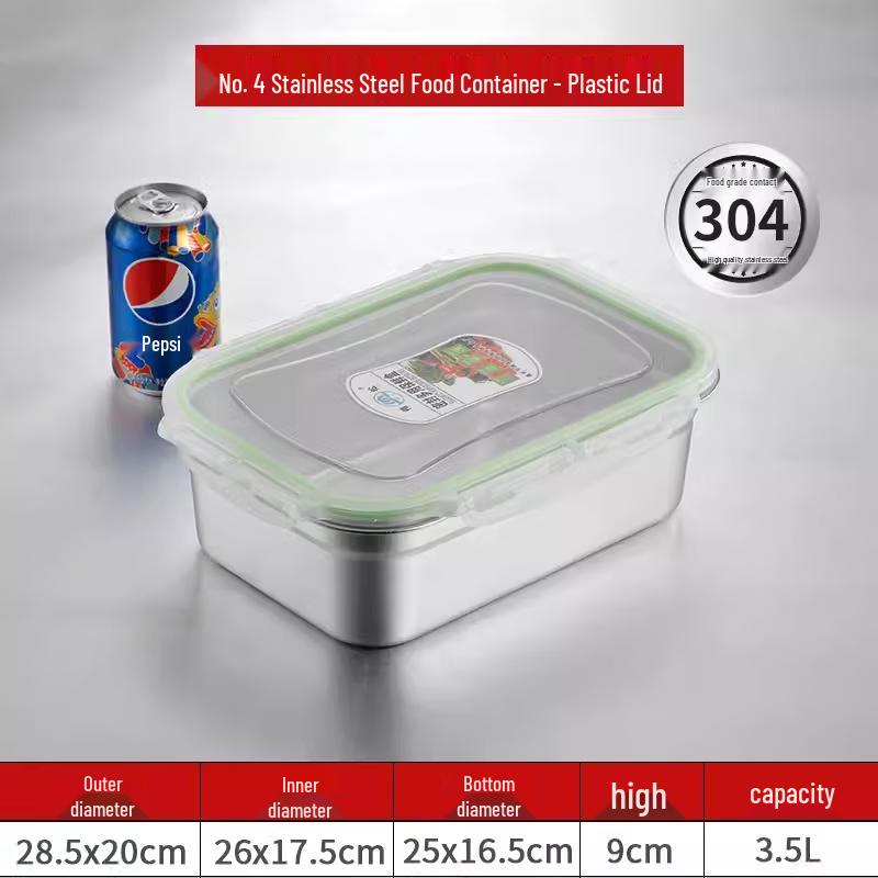 Extra-Large Stainless Steel Food Storage Container