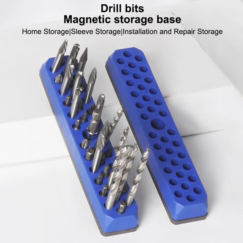 43 Holes Magnetic Hex Bit Holder Organizer For 1/4Inch Screwdriver Bit Storage Organizer Toolboxes Drill Bit Storage Box