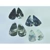 120Cts. Natural Moss Agate Matched Pair Pear Cabochon Gemstone 4 Pair Lot C-2275