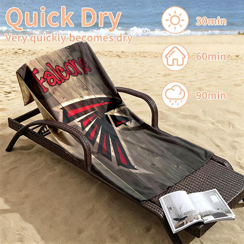 Atlanta Falcons Beach towels also serve as bath towels summer essential a musthave for the outdoors the beach and the pool