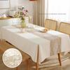 Thickened Imitation Cotton Linen Dining Household Square Wear-resistant Waterproof Oil Proof Tablecloth