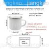 Französische Taufpatin Pate Druck Emaille Kaffeetasse Getränke Milchbecher Campingtassen Bestes Geburtstags-Feiertagsgeschenk für Patentante Patenonkel