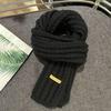 Korean version of the new hollow wool knitted scarf women's autumn and winter warm fashion versatile soft waxy scarf
