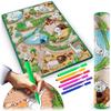 Painting Mat 90 X 120 Cm + 80 Ricokids Alcohol Markers
