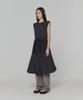 Amomento Cotton Volume Shirring Dress_Charcoal