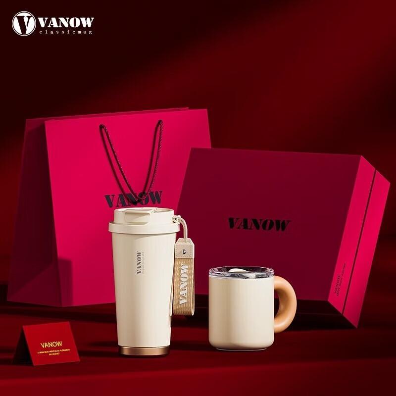 

Vanow Insulated Coffee Mug with Straw 316 Stainless Steel Liner