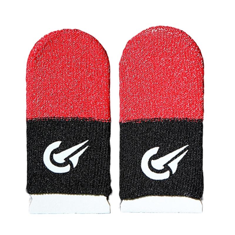 Breathable Silver Fiber Touch Display Finger Covers 360 Degree Fit Anti Slip Gaming Accessories for Mobile Devices 2pcs