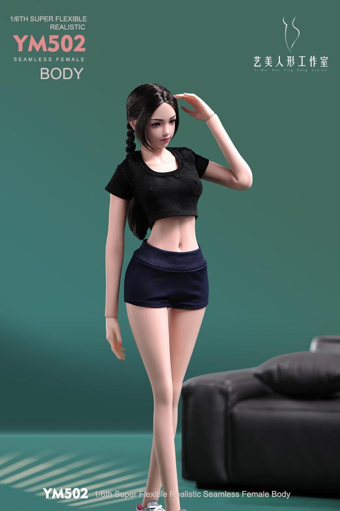 Spielzeug Hobbys Maßstab Actionfigur YIMEI YM502 mit physiologischen Teilen Modellierung Anime Mädchen Schlank Zart Oberschülerin Schöner Weiblicher Körper Nahtlos