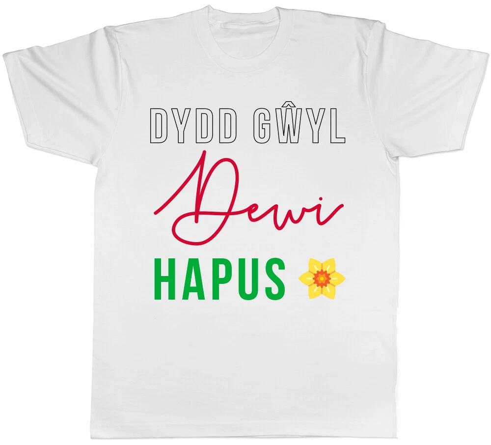 Happy St David s Day in Welsh Colour Mens T-Shirt M
