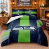Tištěný 3dílný povlak na peřinu a polštářky Vzor Seattle Seahawks Pro výzdobu ložnice